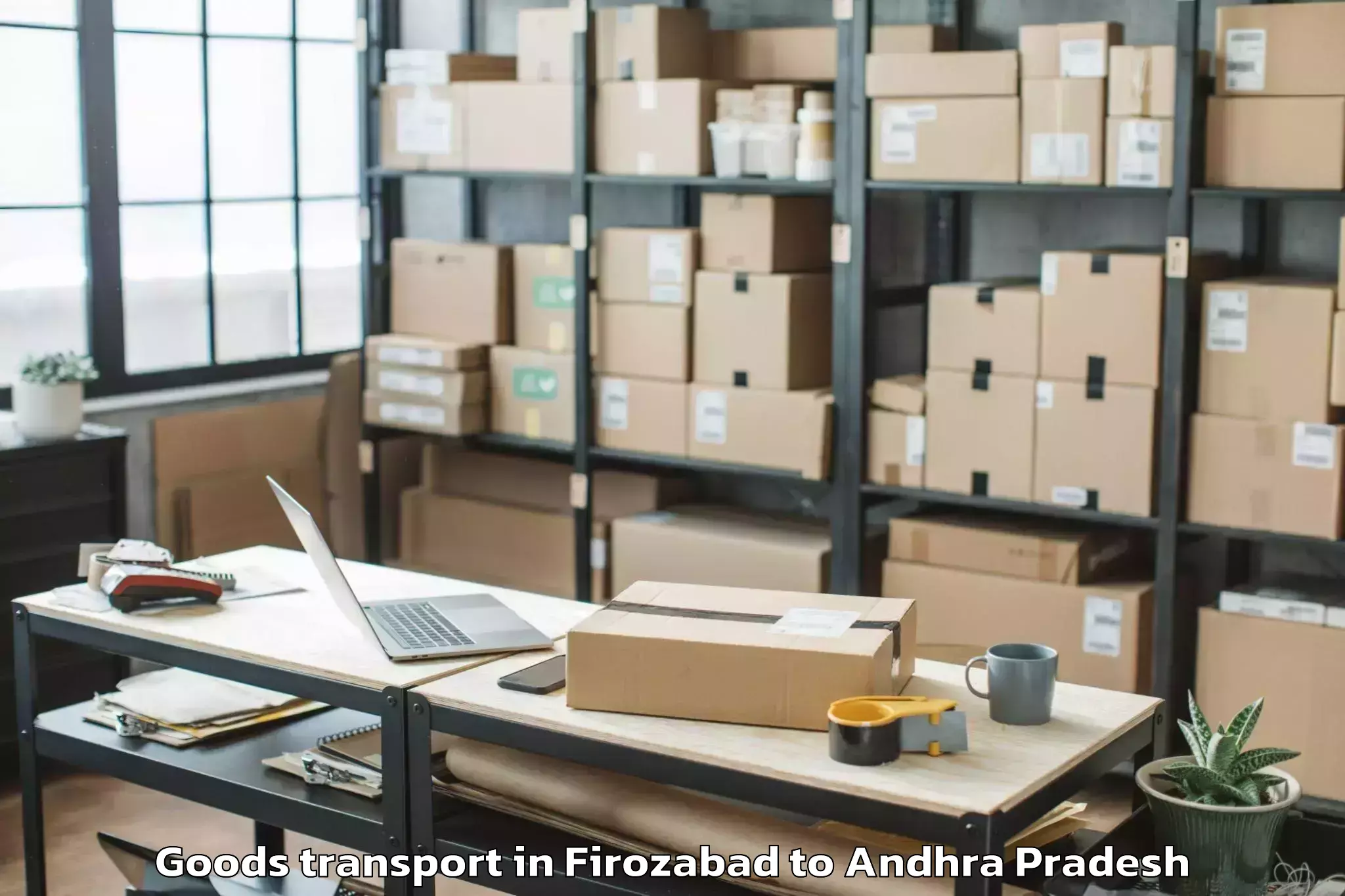 Book Firozabad to Akividu Goods Transport